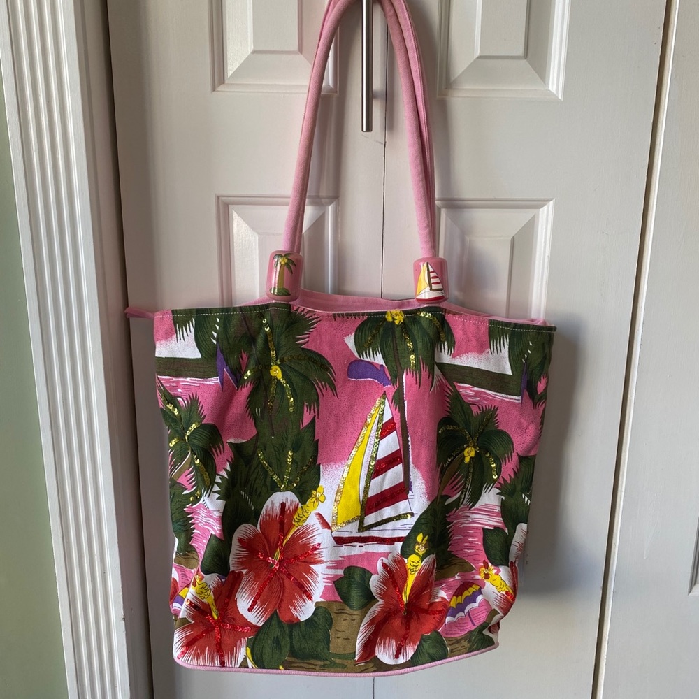 Large Tropical Beach Tote